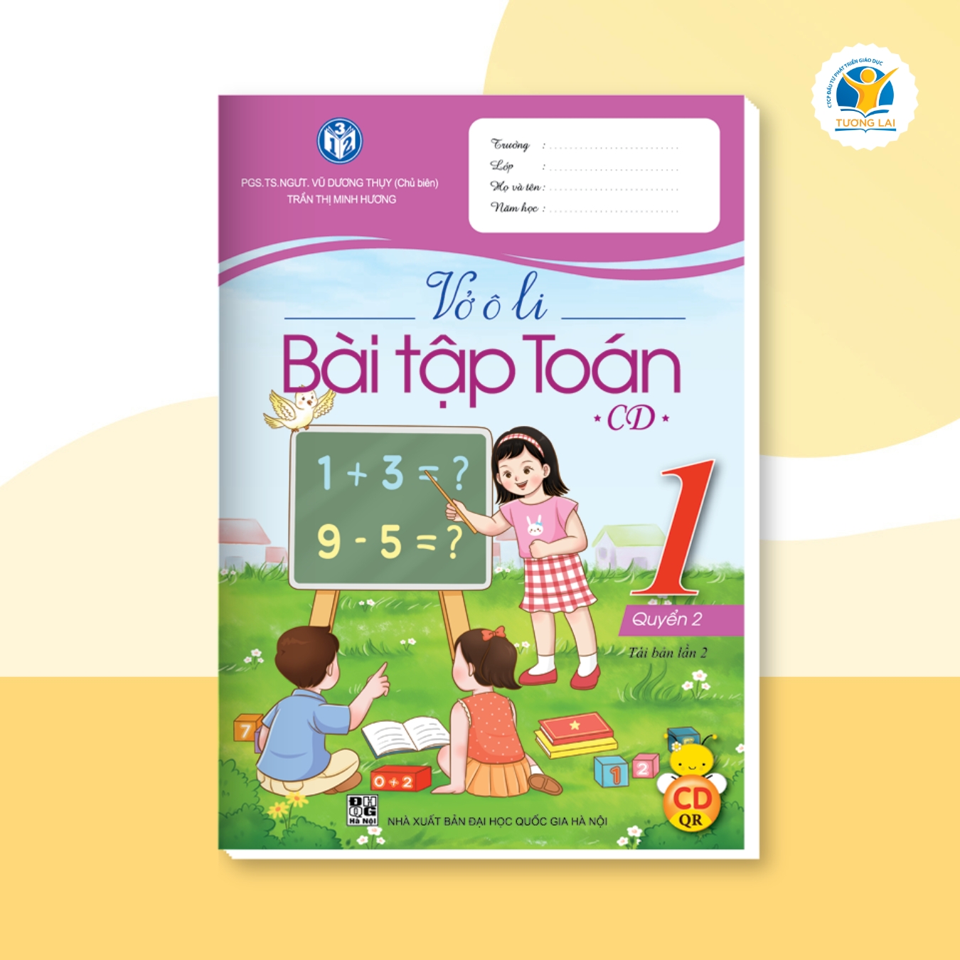 Vở ô li Bài tập Toán Lớp 1 - Cánh diều - Quyển 2